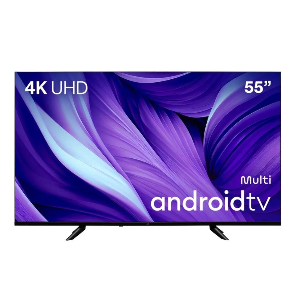 Smart TV 55" DLED 4K Multi Android Quad Core Wi-Fi, Bluetooth, 4 HDMI, 2 USB, 1 AV TL061M