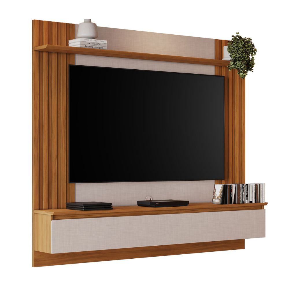 Painel Para TV Até 65 Polegadas Freijó/Off White Notável NT 1365