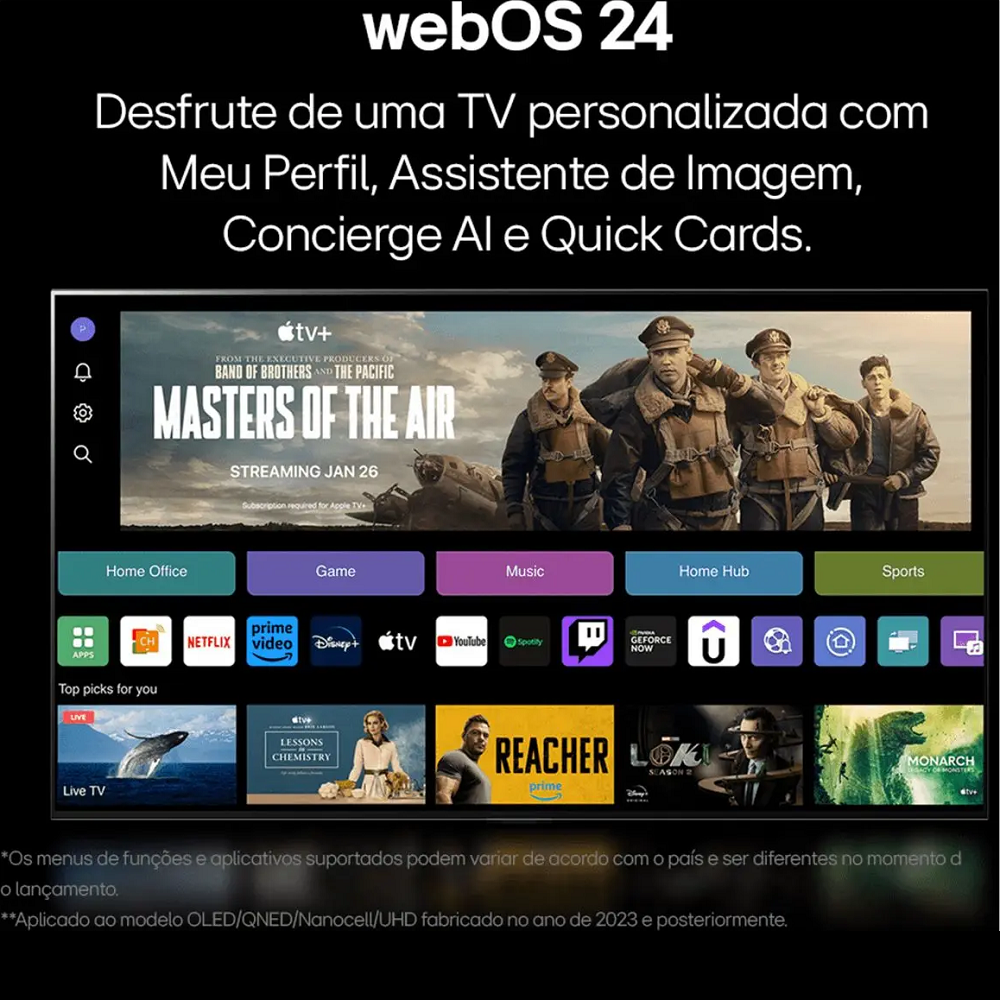 Smart TV 65 Polegadas LG LED 4K Wi-Fi com Processador a5 Ger7 3 HDMI 2 USB 65UT8050PSA, , large image number 1