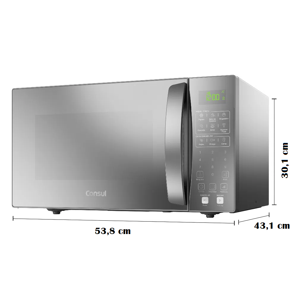 Micro-ondas Consul CMS46ARBNA 32 Litros 10 Níveis 900W Cinza, , large image number 3