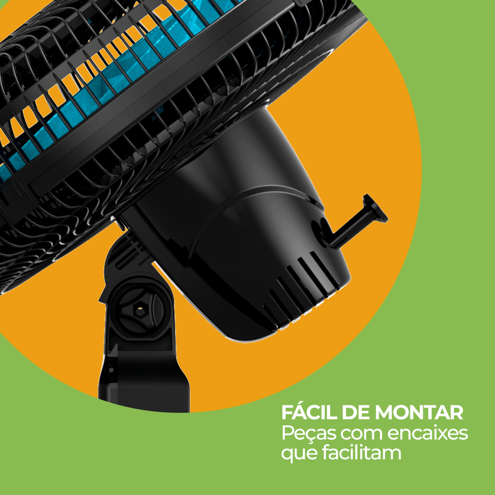 Ventilador de Coluna Cadence 40cm 6 Pás 140W 220V Refresh Turbo VTR830 Preto/Azul, , large image number 5