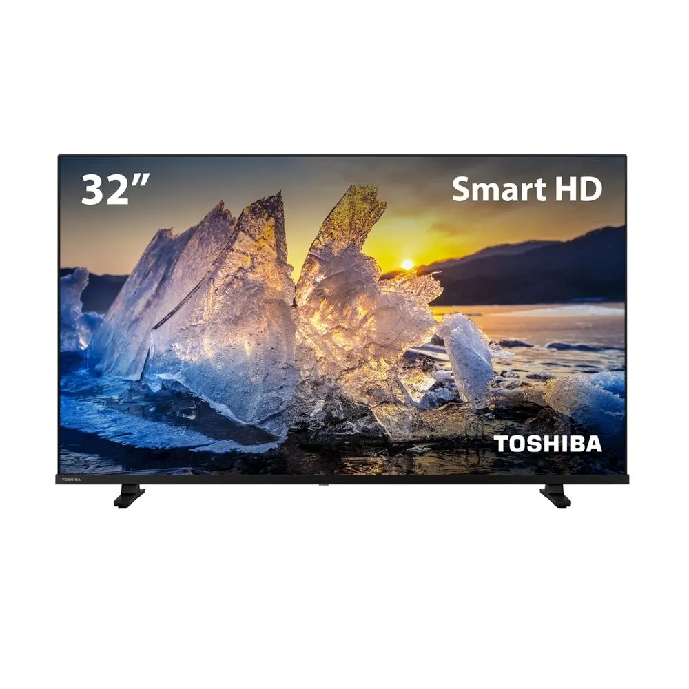 Smart TV 32 Polegadas Toshiba DLED HD Wi-Fi VIDAA 2 HDMI 2 USB 32V35MS TB020M