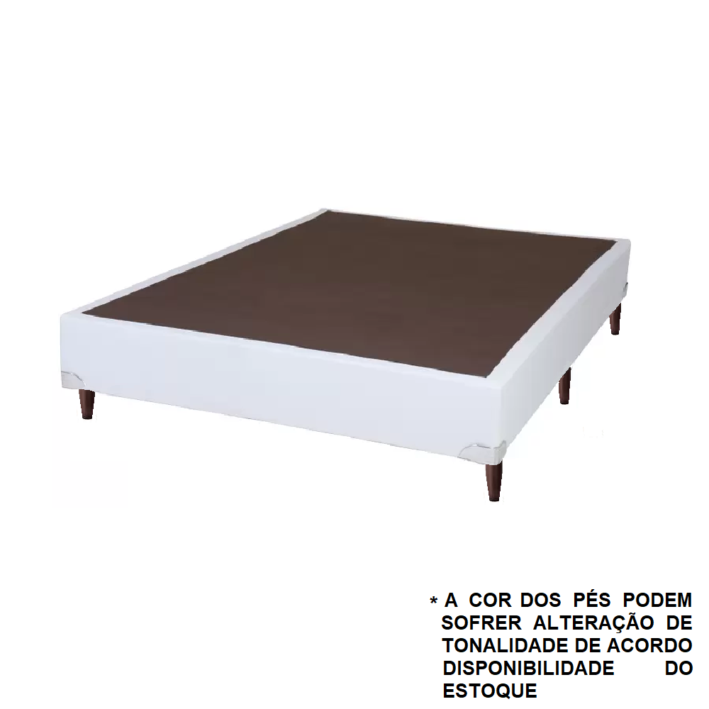 Cama Box Casal Colchão + Base Courino D33 Molas Ensacadas Freedom Branco 138x188x74 cm Ortobom, , large image number 2
