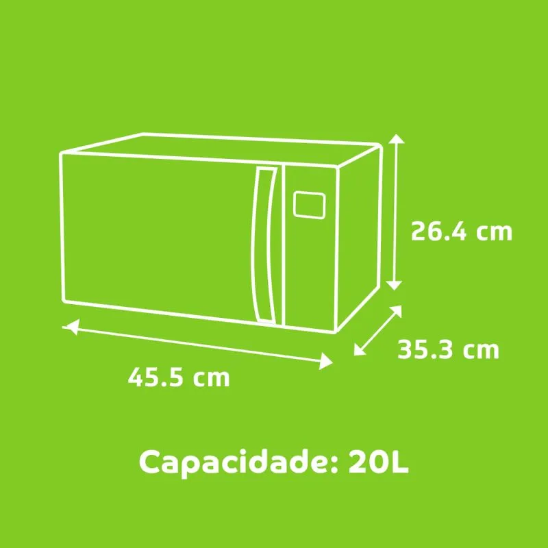 Micro-ondas Consul 20 Litros Branco 220V CMA20BB, , large image number 4