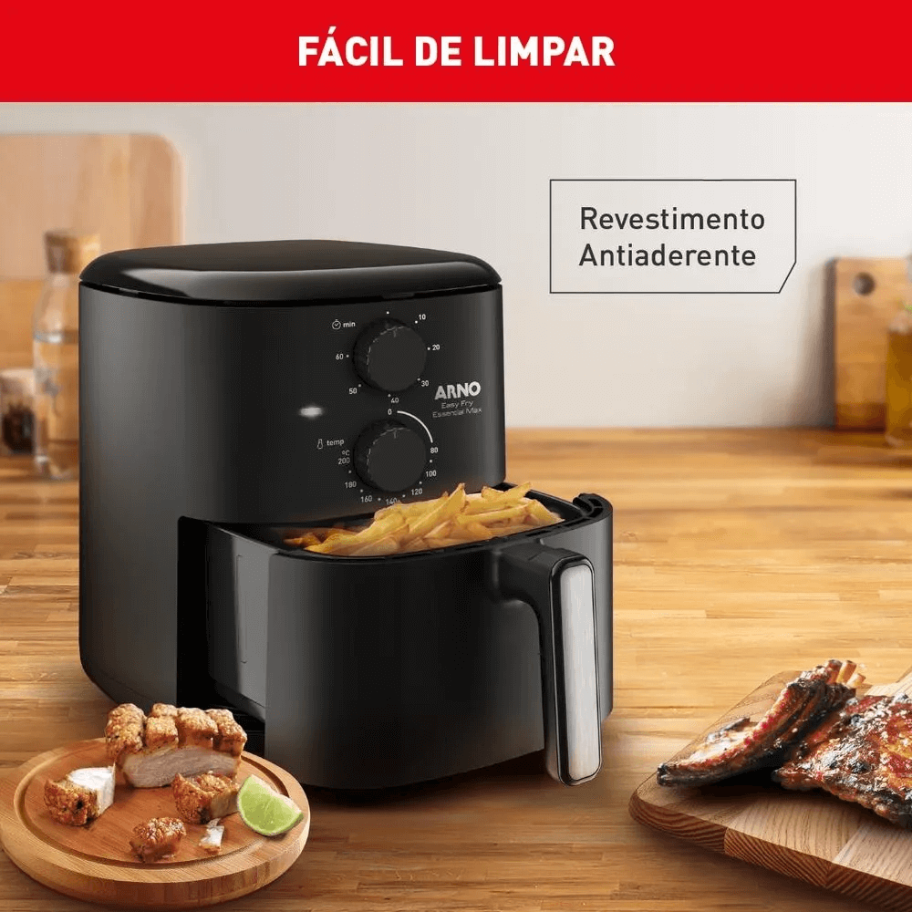 Fritadeira Elétrica Air Fryer Arno Sem Óleo 5 Litros Preta 220v AFE5, , large image number 4