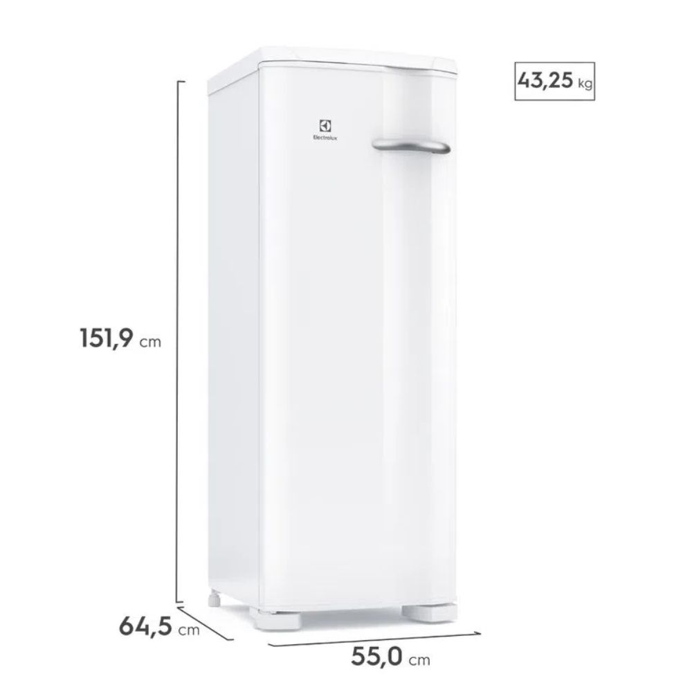 Freezer Vertical Electrolux 1 Porta 197 Litros Cycle Defrost FE23 220V Branco, , large image number 1