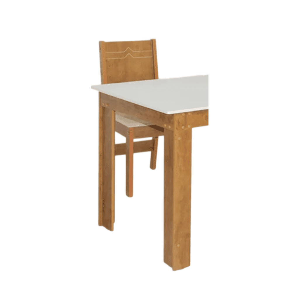 Conjunto de Mesa de Sala de Jantar 6 Cadeiras Elane Retangular S&atilde;o Carlos Millena, , large image number 3