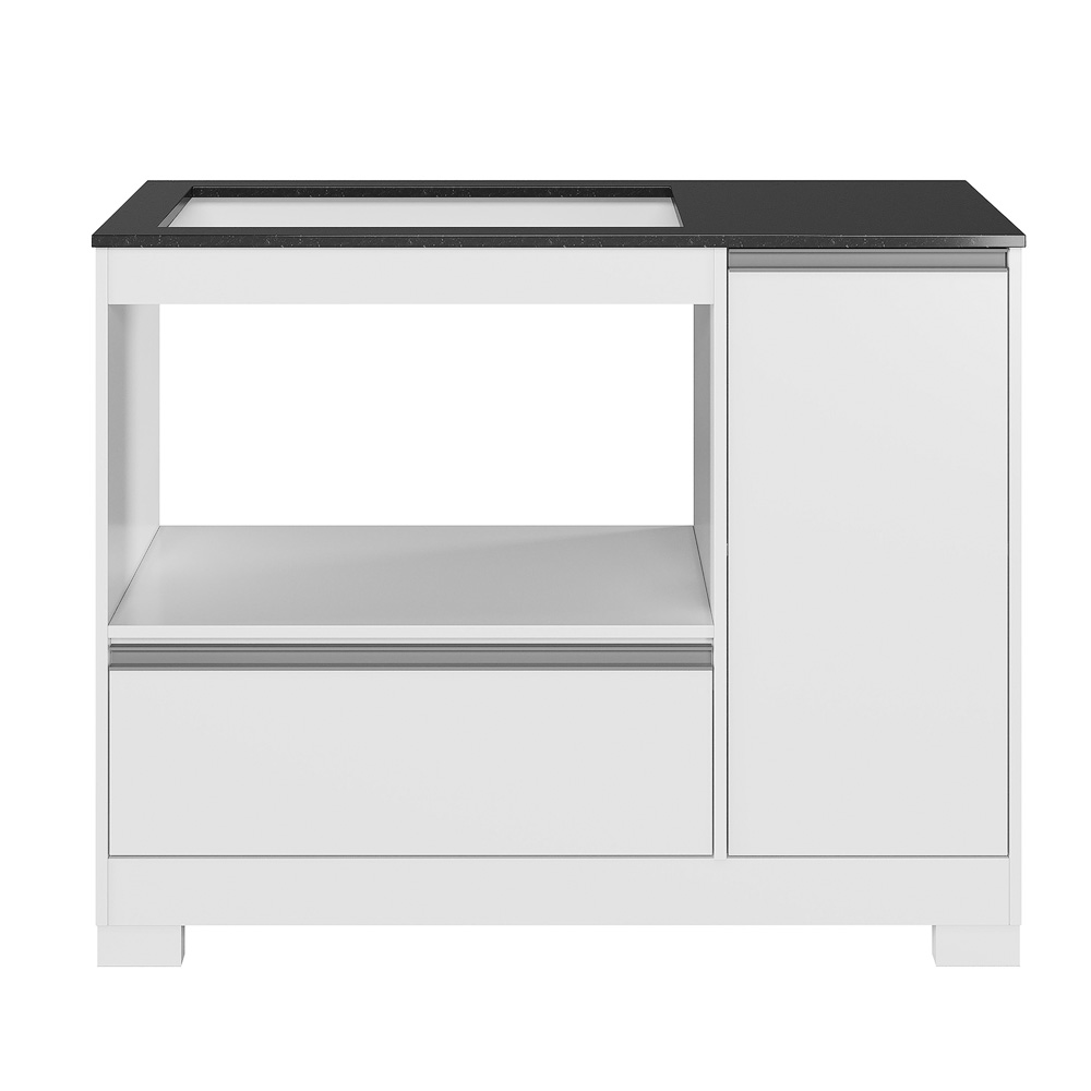Balcão De Cozinha Para Cooktop E Forno 1 Porta 1 Gaveta Branco NT3050 Notável, , large image number 3