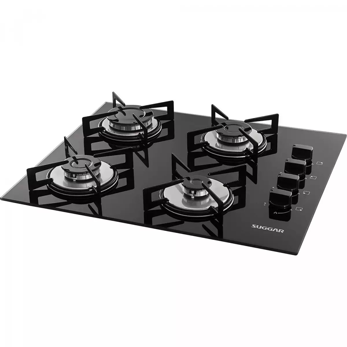 Cooktop 4 Bocas Suggar Mesa de Vidro Bivolt FG4004VP