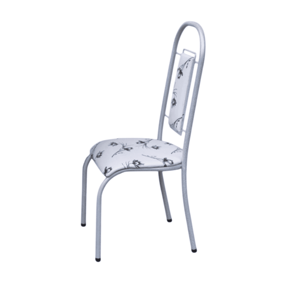 Mesa de Cozinha 4 Cadeiras Bella Branca Quadrada A&ccedil;o Coelho Top&aacute;zio, , large image number 2