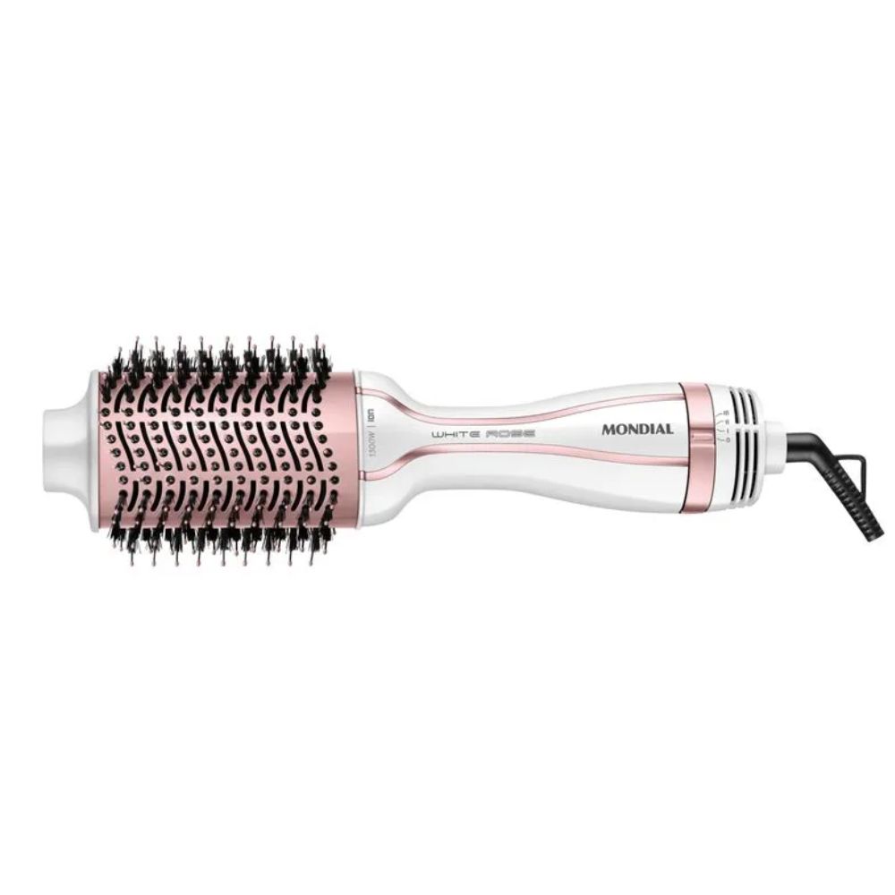 Escova Secadora Mondial ES-50 Branco/Rose Gold Bivolt 1200W