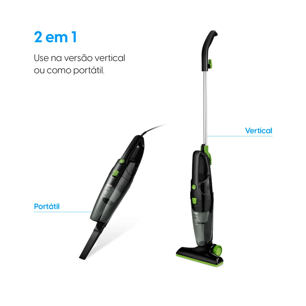 Aspirador Power Clean 2 em 1 Elgin - 1.500W Vertical ou Port&aacute;til 1L, , large image number 2