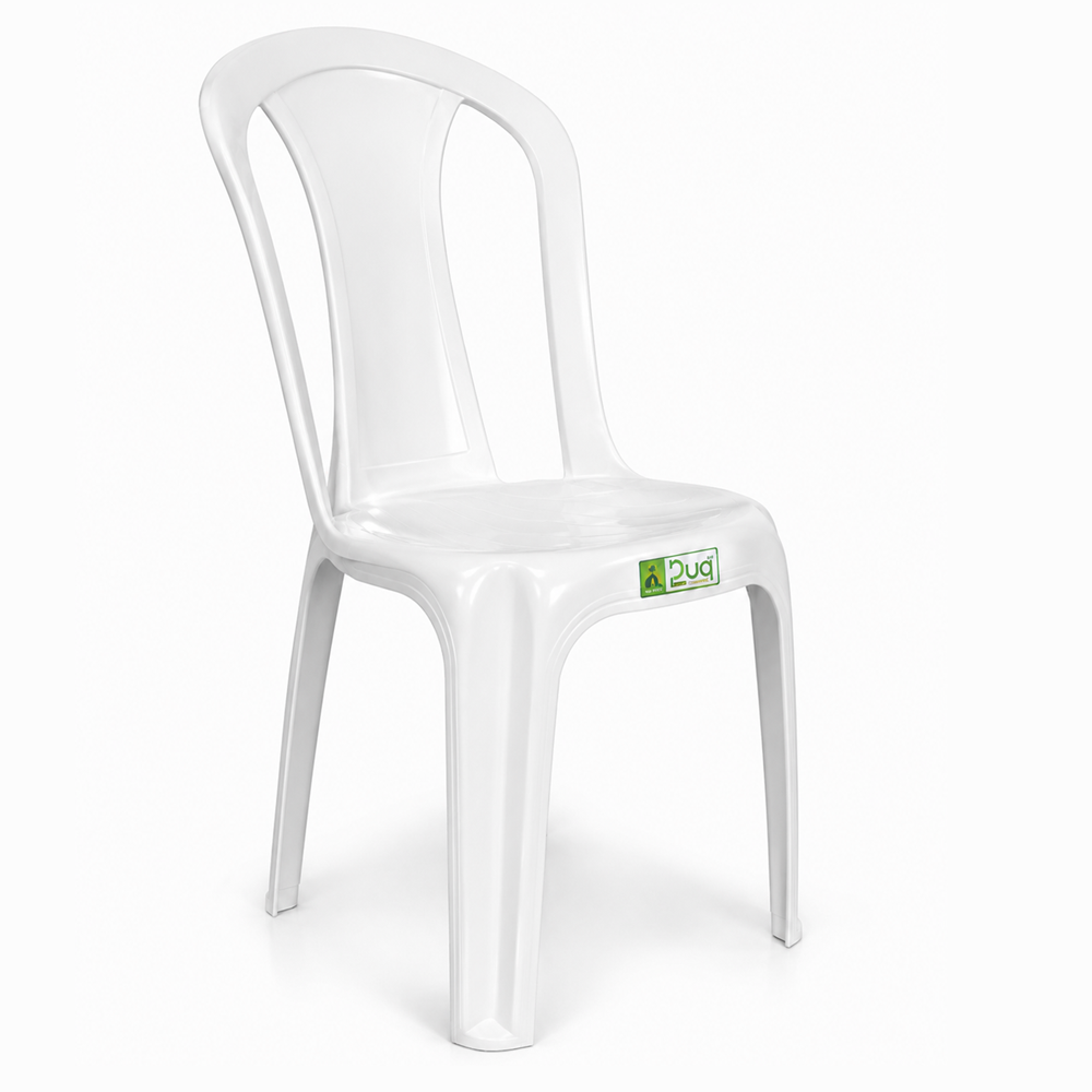 Cadeira de Pl&aacute;stico Duopl&aacute;stic Bistr&ocirc; 88x44x44 Branca