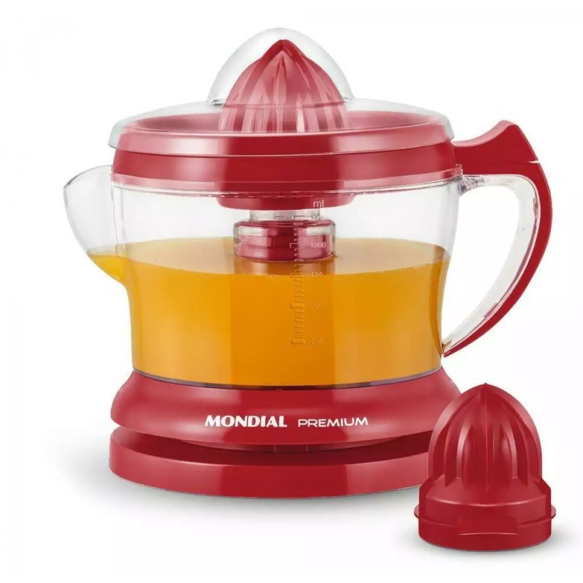 Espremedor de Frutas Mondial Premium 30W 220V, Vermelho, large image number 1
