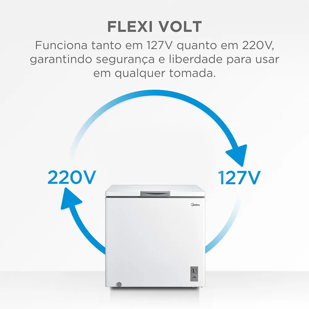 Freezer Horizontal Midea Inverter 1 Porta MDRC207SFZ013 Bivolt 142L Branco, , large image number 4
