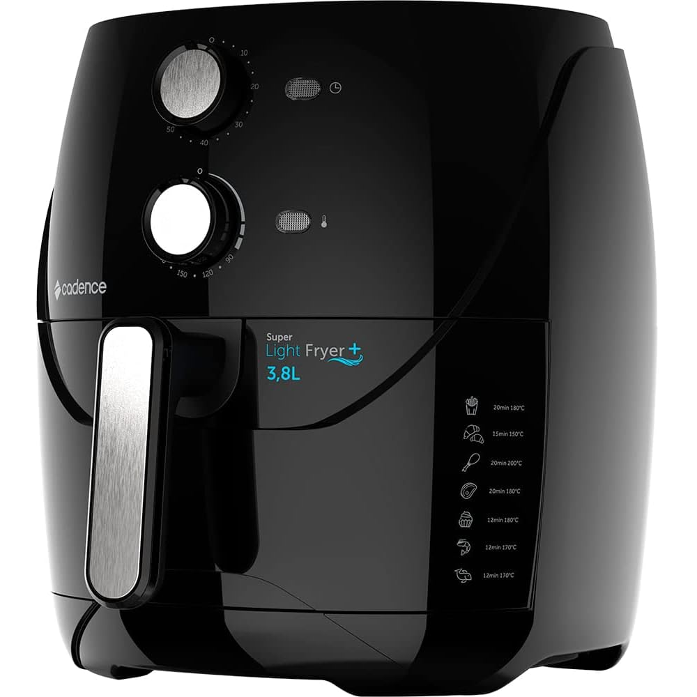 Fritadeira Elétrica Air Fryer Cadence Sem Óleo 3,8 Litros Preta 220V FRT 555, , large image number 1