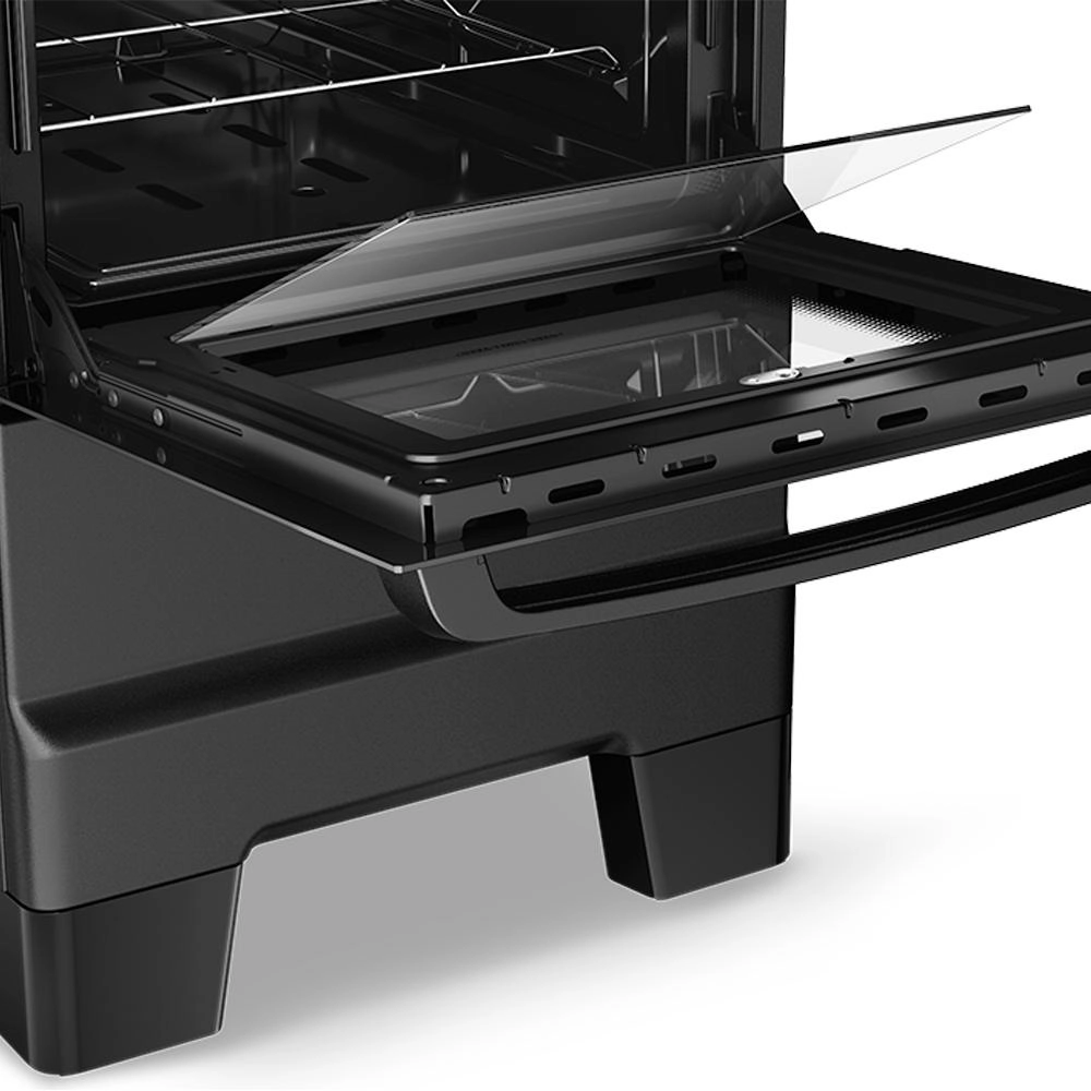 Fogão 4 bocas Esmaltec Mesa de Inox Acendimento Automático Preto Ideal Super F4IAP 4121, , large image number 5