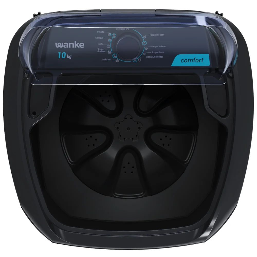 Tanquinho de Lavar Roupas Wanke 10kg 220V LWBE100T - Preto, , large image number 5