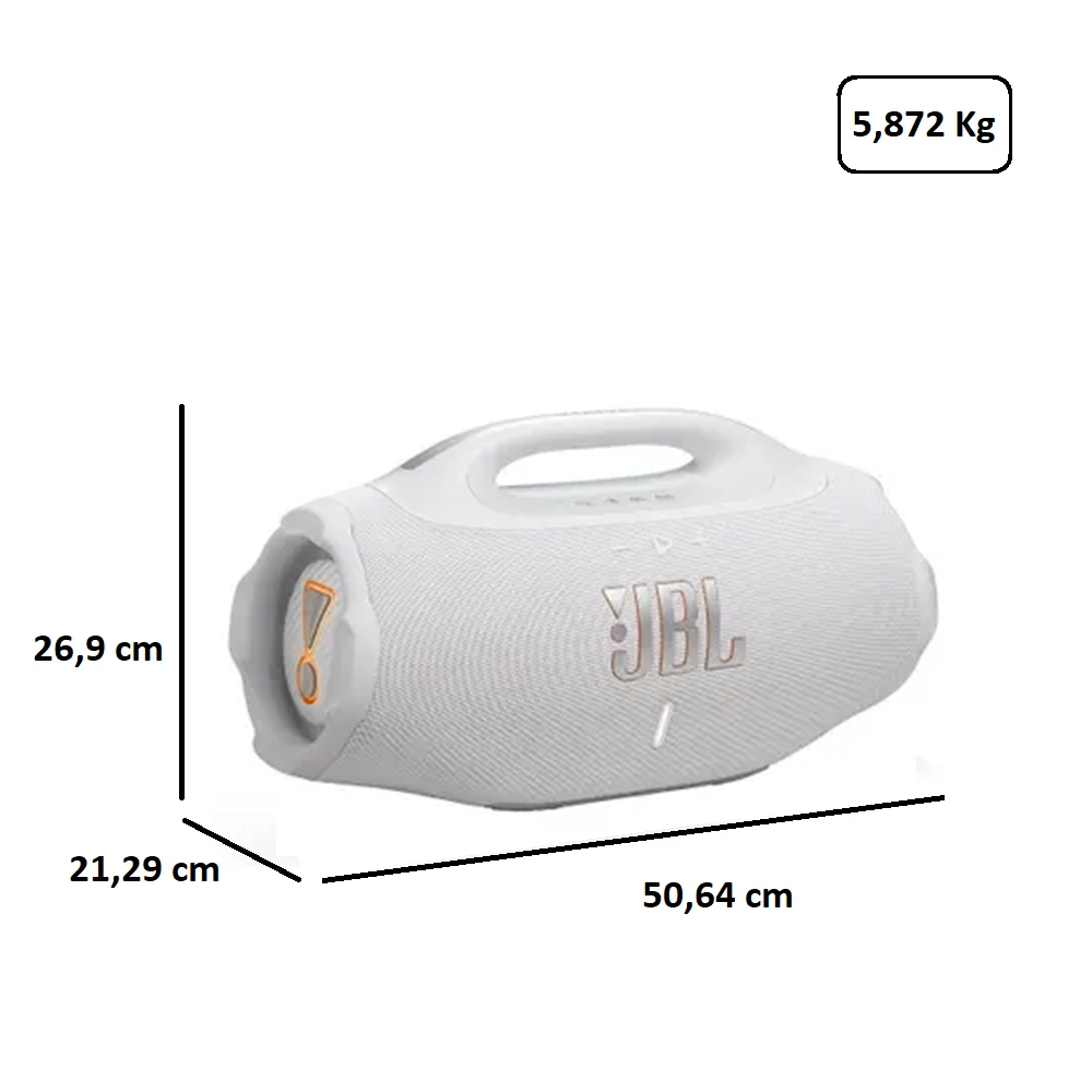 Caixa de Som JBL Bluetooth 210W RMS Bivolt BOOMBOX 4 WHTBR Branco, , large image number 5