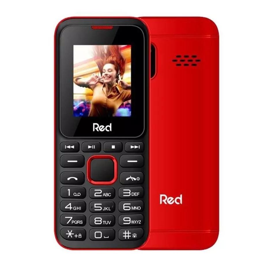 Celular Red Mobile Fit Music II Preto/Azul Com Câmera 2 Chips Lanterna, Vermelho, large image number 2