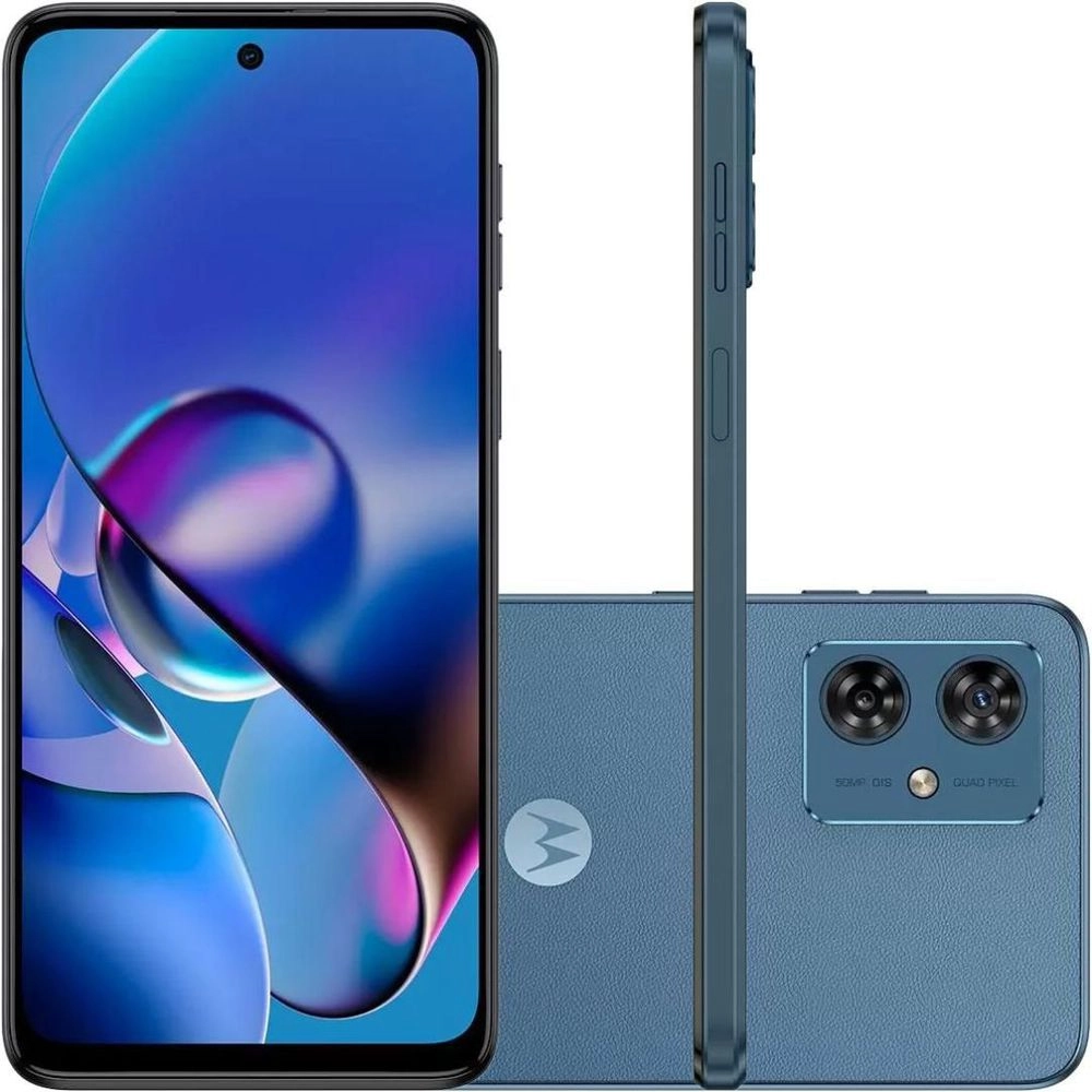 Smartphone Motorola Moto G54 Azul 256GB 8GB de RAM Tela 6,5" Câmera 50MP + 2MP + Selfie 16MP