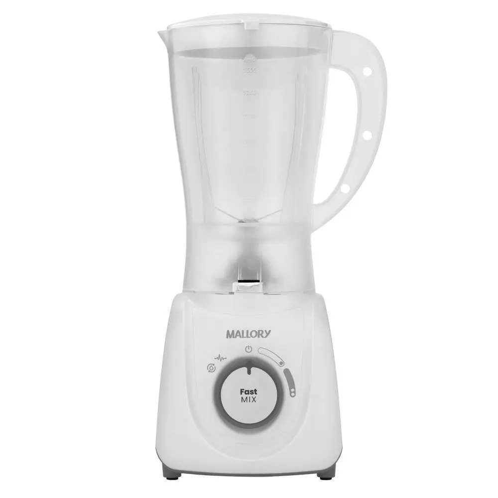 Liquidificador Mallory Branco 2 Velocidades + Pulsar 2,1L Fast Mix 220V 600W, , large image number 2