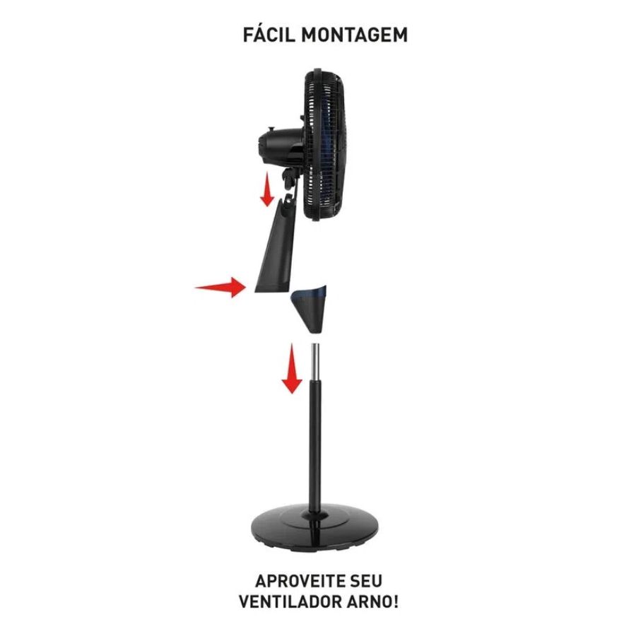 Ventilador De Coluna Arno 40cm Xtreme Breeze 220V VB4C, , large image number 4