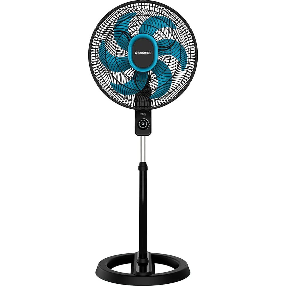 Ventilador de Coluna Cadence 40cm 6 Pás 140W 220V Refresh Turbo VTR830 Preto/Azul