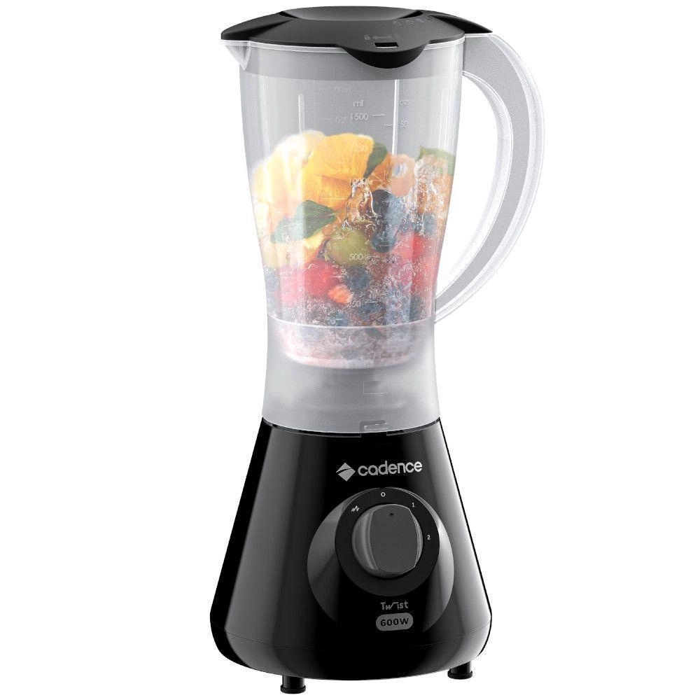 Liquidificador Cadence LIQ100 Twist Preto 2 Velocidades + Pulsar 2,2L 600W, , large image number 3