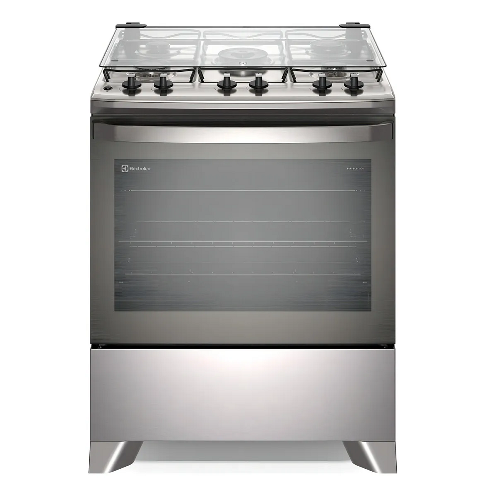 Fog&atilde;o 5 Bocas Electrolux Mesa de Inox Cinza Bivolt Efficient PerfectCook FE5IG, , large image number 1