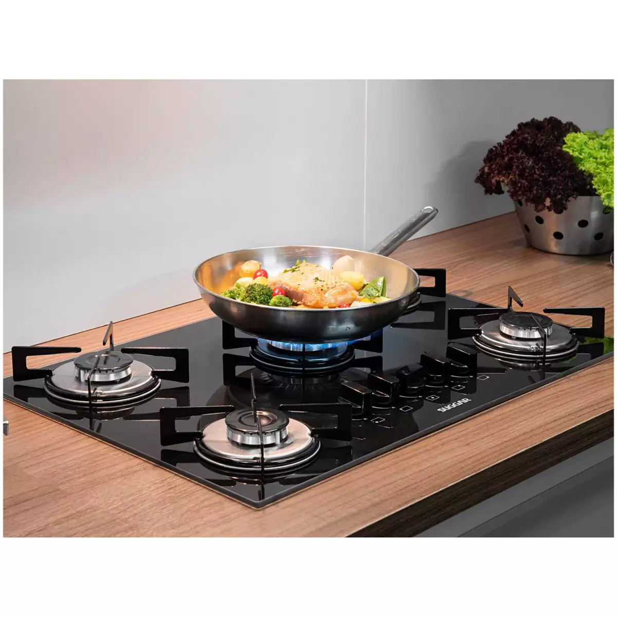 Cooktop 5 Bocas Suggar Mesa de Vidro Bivolt FG5005VP, , large image number 1