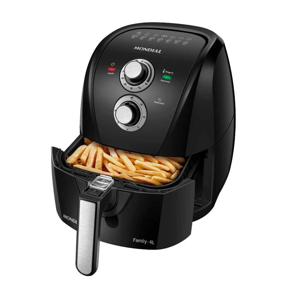 Fritadeira Elétrica Air Fryer Mondial Sem Óleo 4L 220V  AFN-40 BFS, , large image number 0
