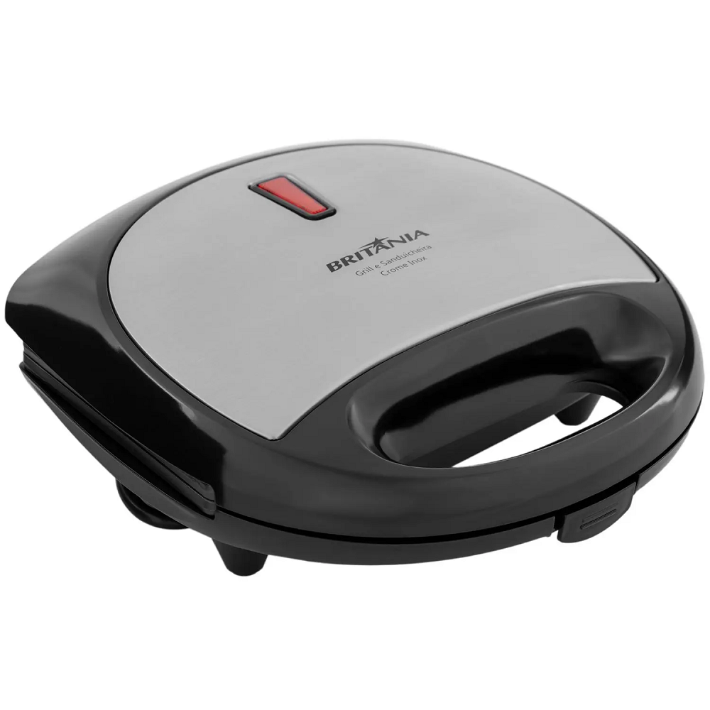 Sanduicheira Grill Britânia Antiaderente Preta 750W 220V BGR25A, , large image number 1