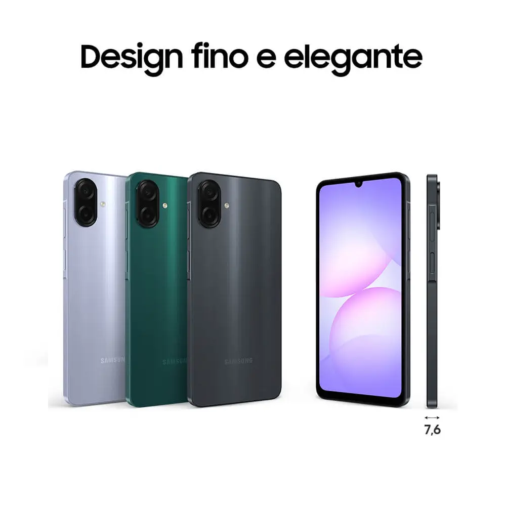 Smartphone Samsung A07 Verde 128GB 4GB RAM Tela 6,7" C&acirc;mera Dupla + Selfie 8MP, , large image number 2