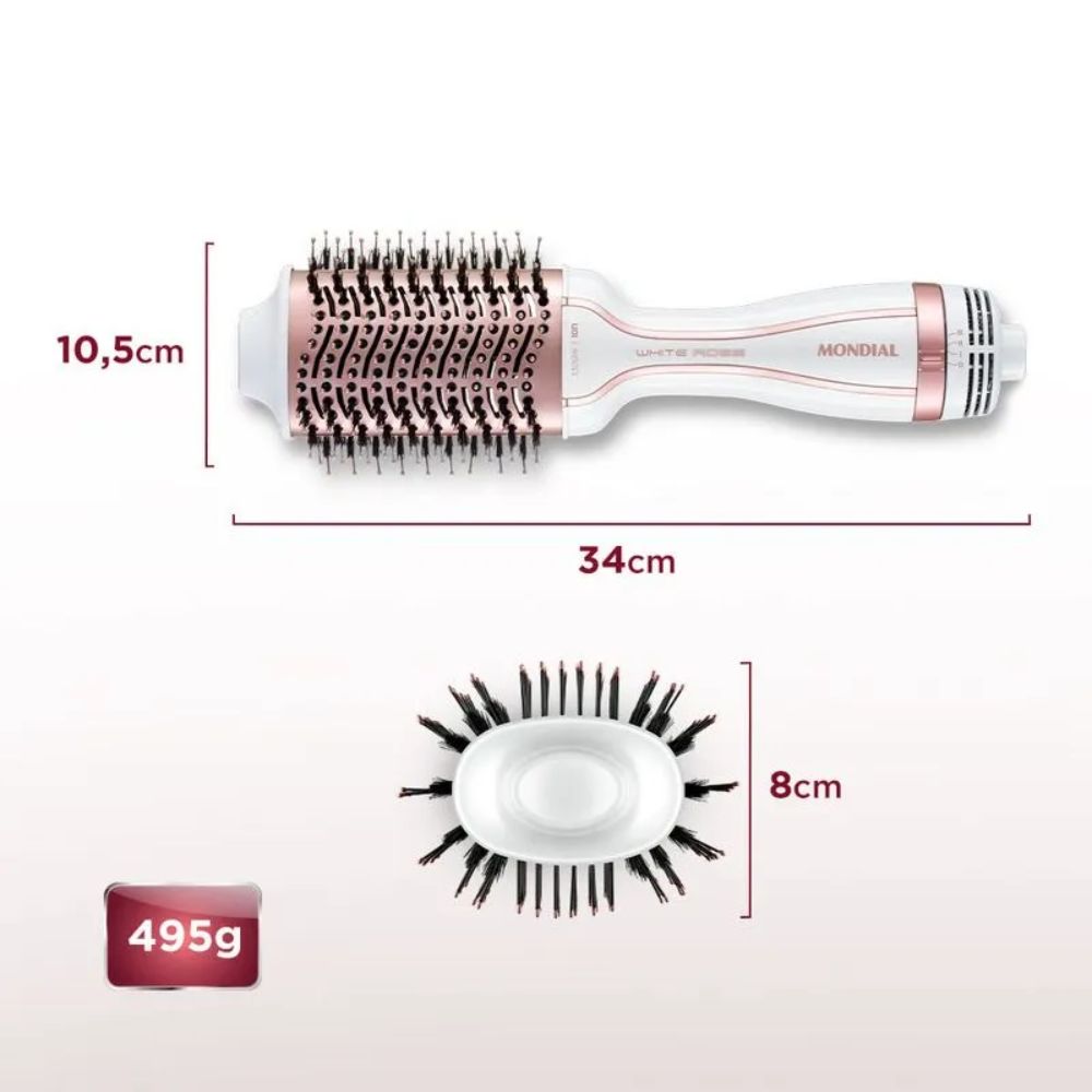 Escova Secadora Mondial ES-50 Branco/Rose Gold Bivolt 1200W, , large image number 6