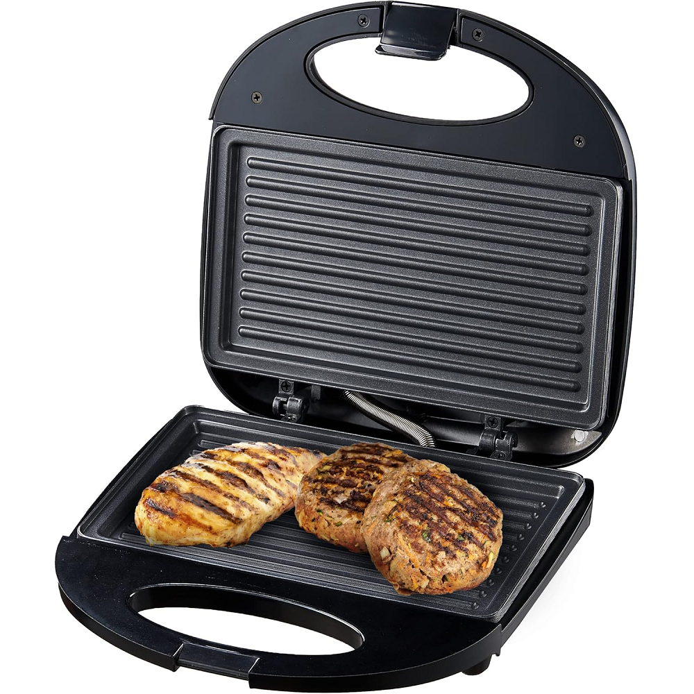 Sanduicheira Grill Mallory Antiaderente Preta 750W 220V Classic, , large image number 3