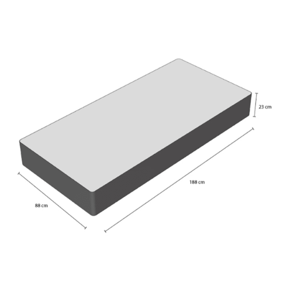 Colch&atilde;o Solteiro Light Ortop&eacute;dico 2.4 Espuma D-28 88x188x23 cm Ortobom, , large image number 3