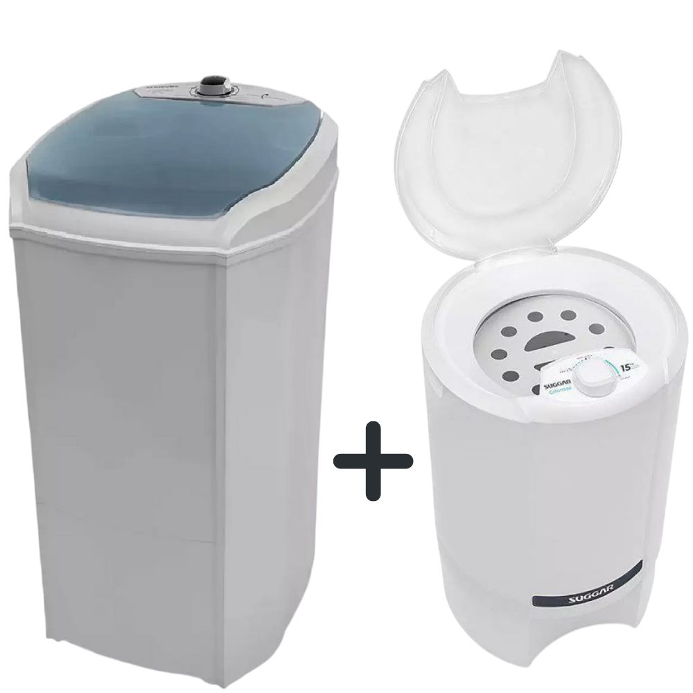 Kit Tanquinho 10kg LX1022 e Centrífuga 15kg Suggar CT1502 220V Branco