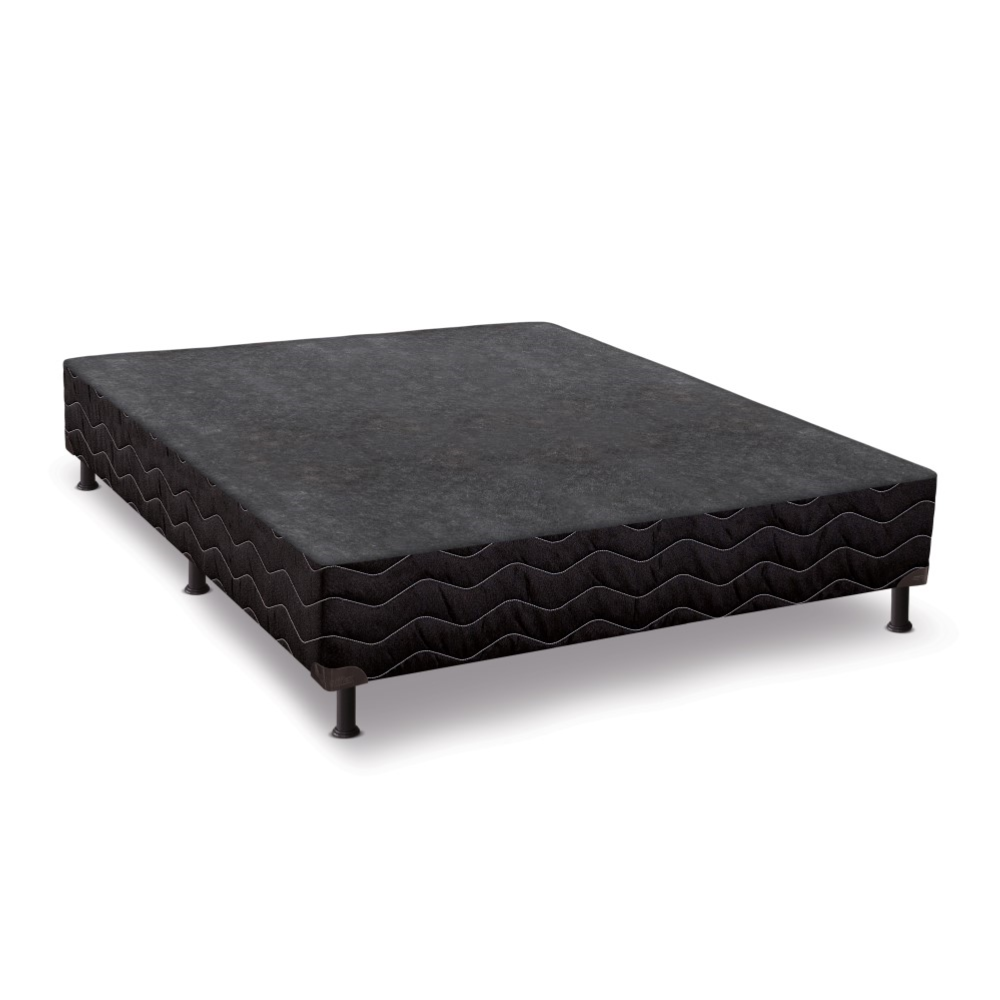 Base Cama Box Casal Sommier Universal Preto188x138x42 cm Reconflex, , large image number 0