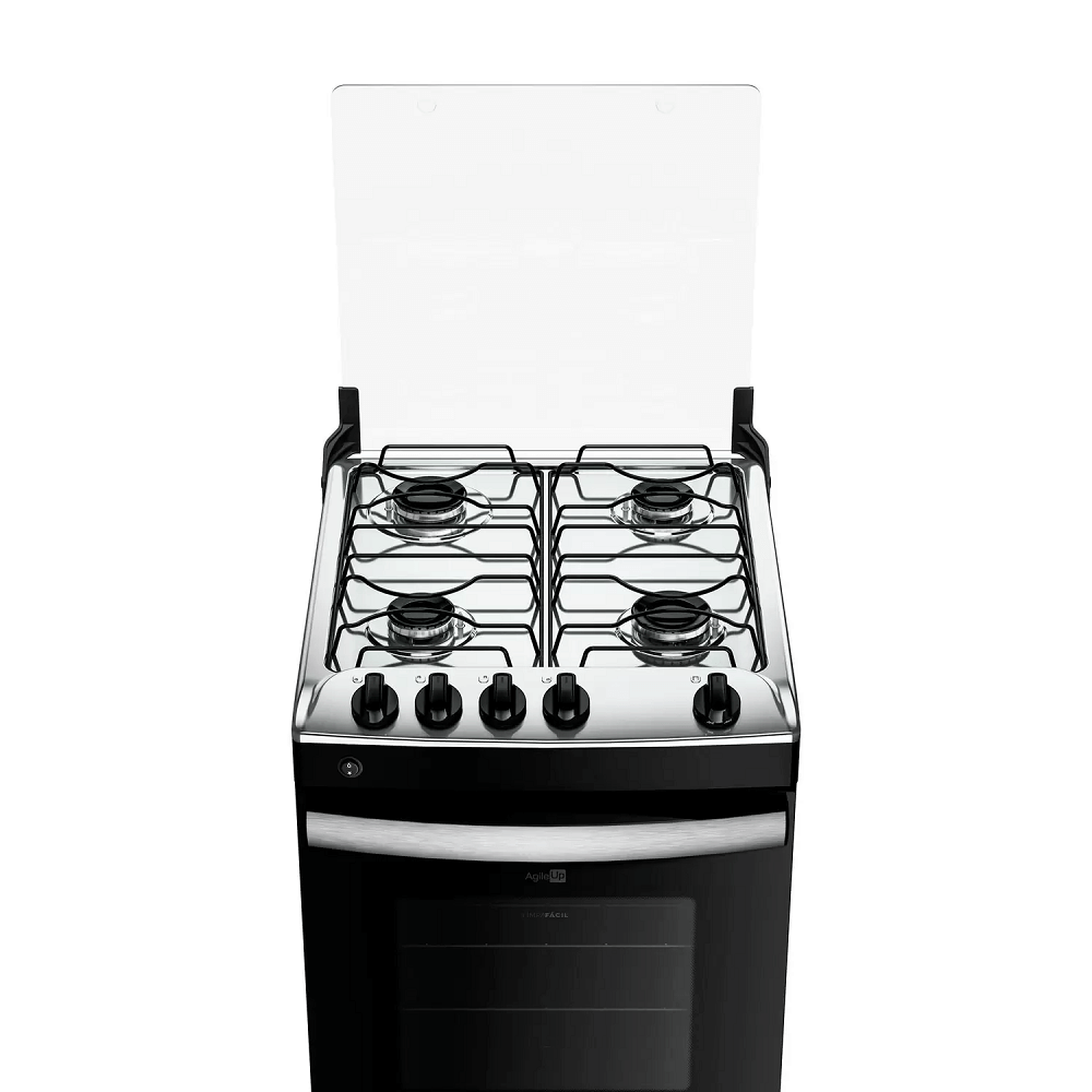 Fogão 4 Bocas Atlas Mesa de Inox Preto Bivolt Agile, , large image number 2