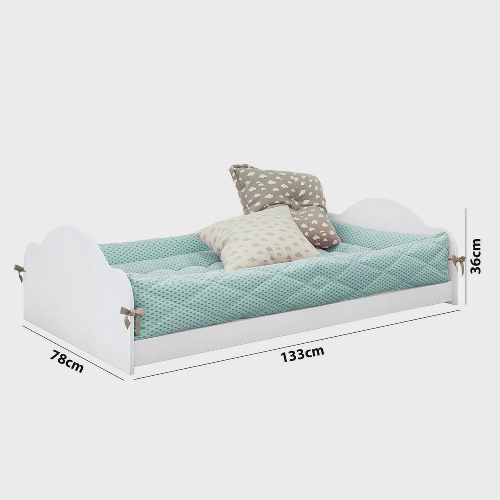 Berço Mini Cama Yupe Branco 70x130 Estrela, , large image number 9