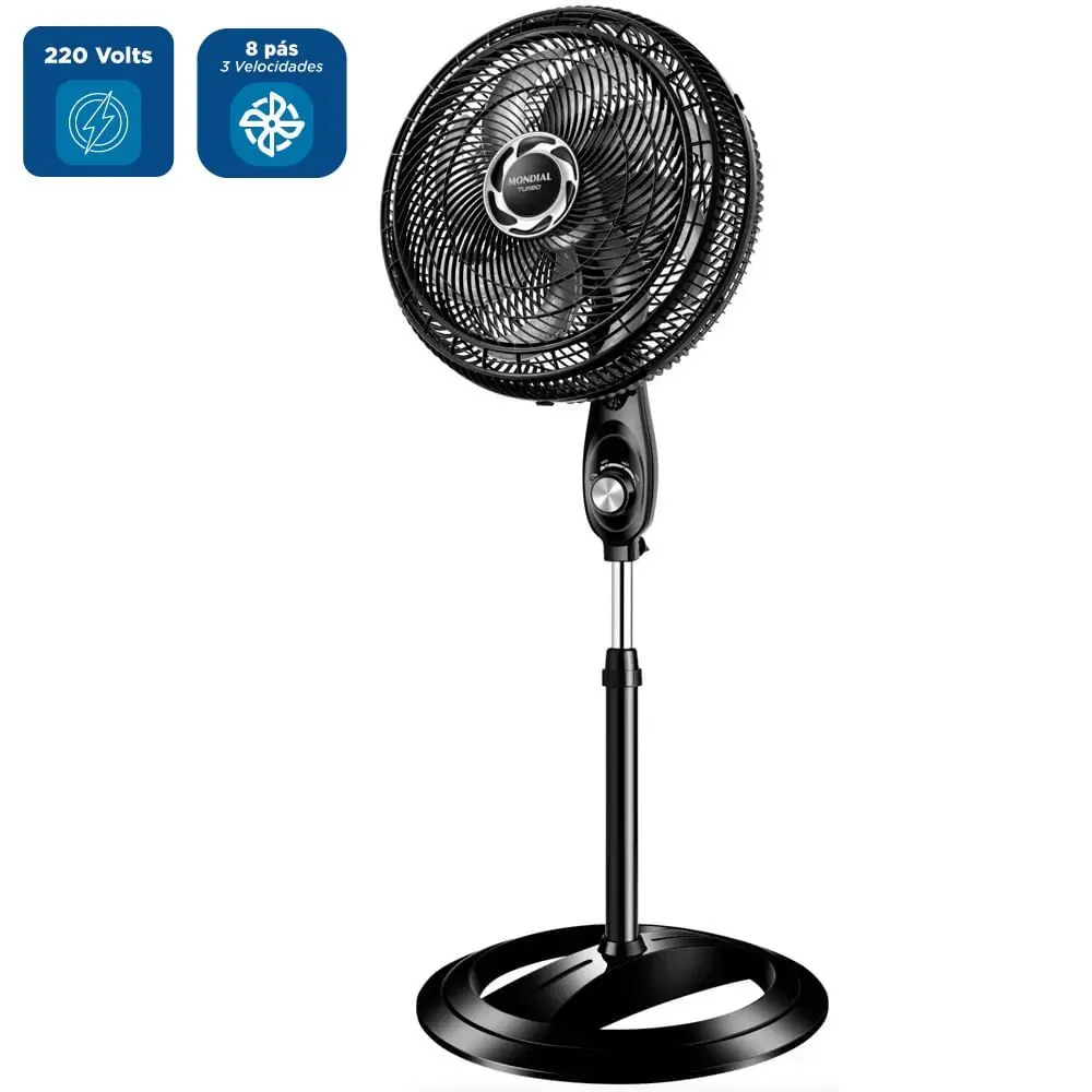 Ventilador de Coluna Mondial 40 cm 8 Pás 140W 220V NVT-40C Preto, , large image number 2