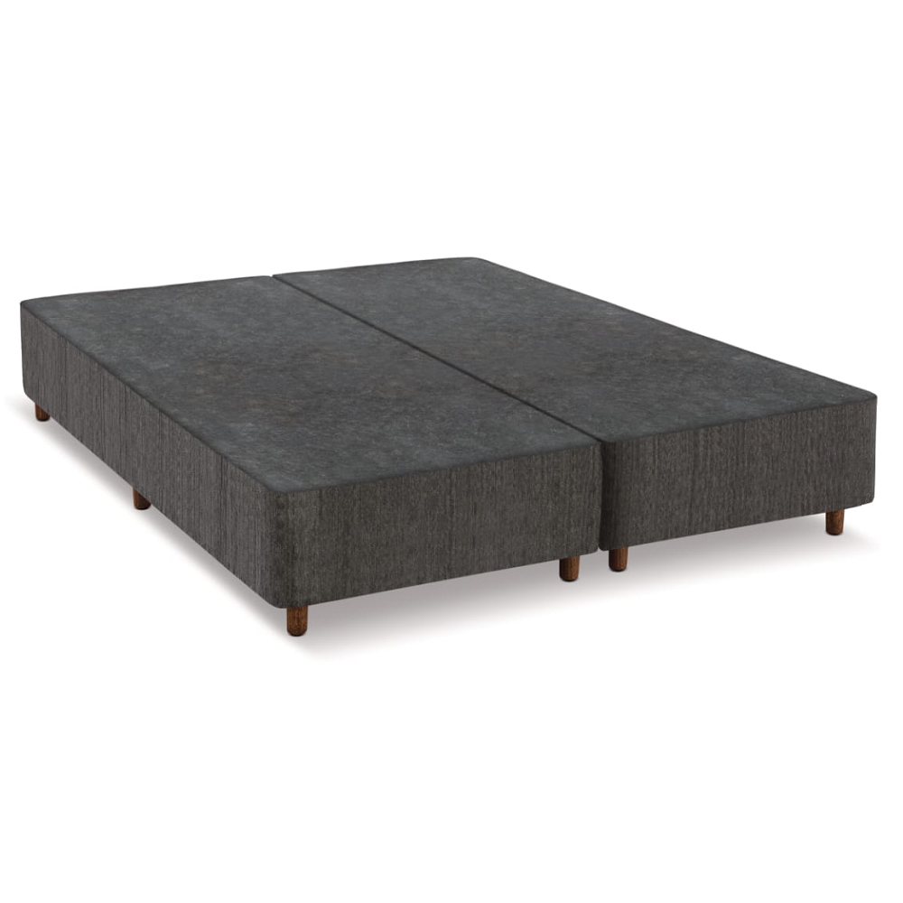 Base Cama Box Queen Somie Prisma Cinza 158x198x42 cm Reconflex