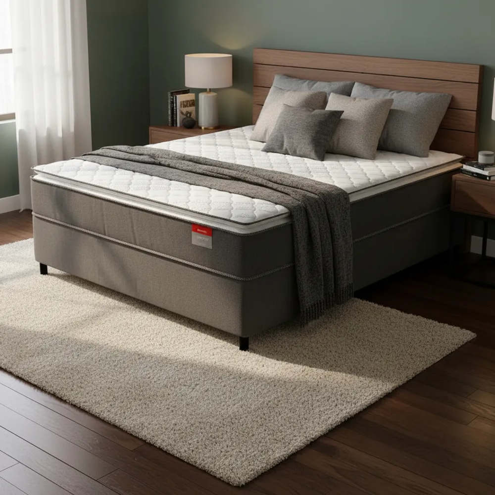 Cama Box Casal Conjugada Espuma com Pillow Avance 138x188x67 Reconflex, , large image number 3