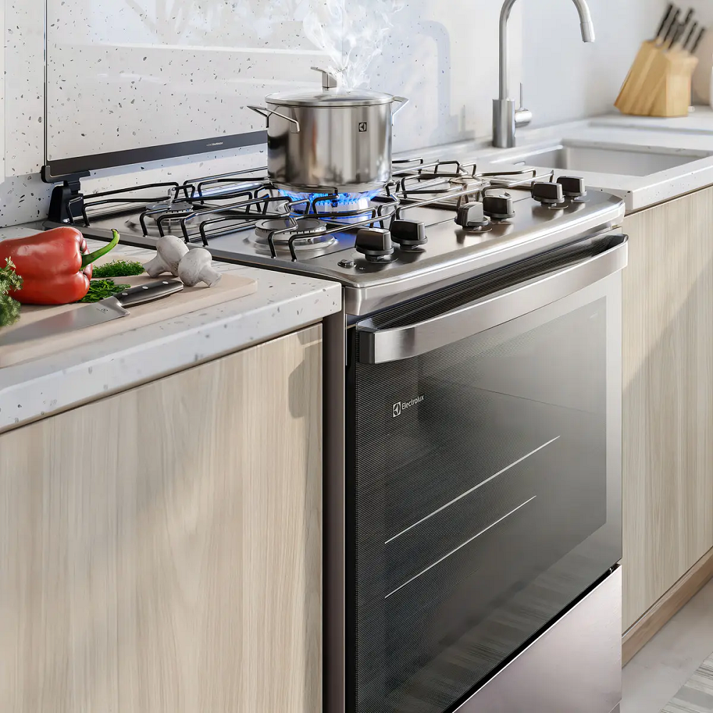 Fog&atilde;o 5 Bocas Electrolux Mesa de Inox Cinza Bivolt Efficient PerfectCook FE5IG, , large image number 5