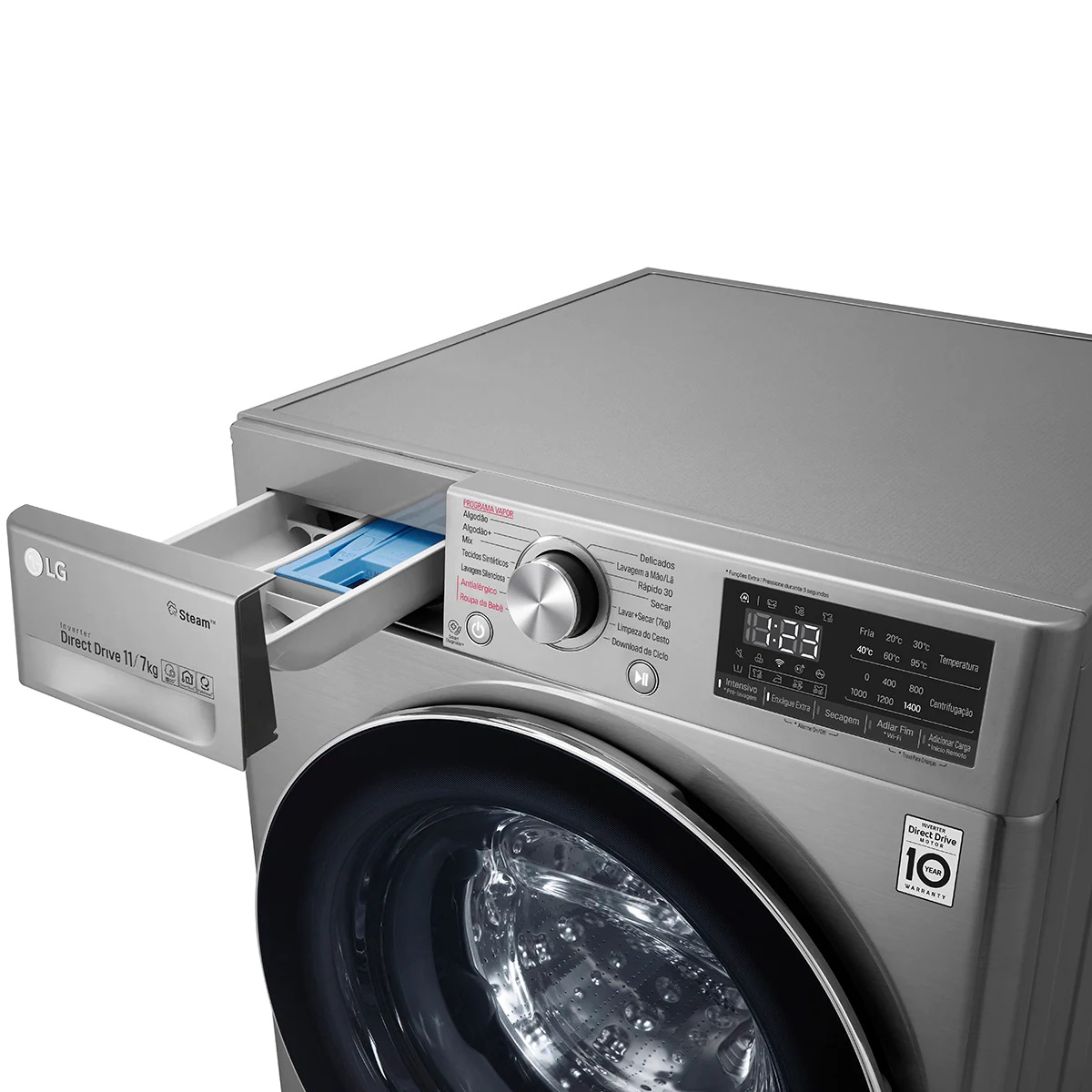 Lava e Seca LG 11kg 220v Thinq VC4 - Aço, , large image number 2