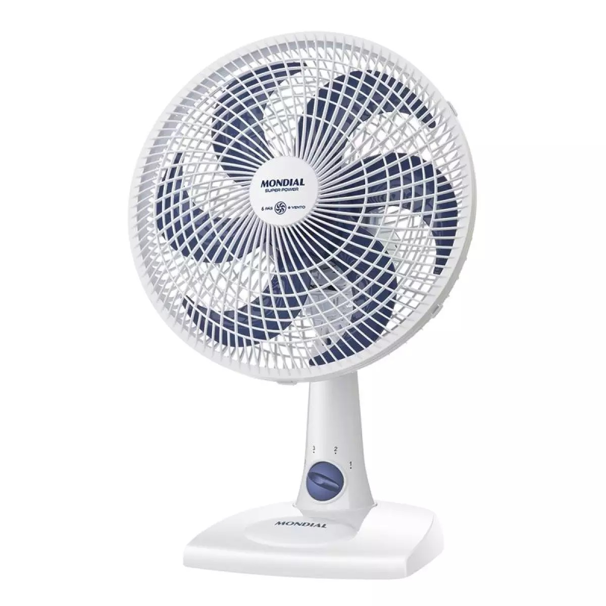 Ventilador de Mesa Mondial 30cm Super Power 220V 60W, Branco , swatch