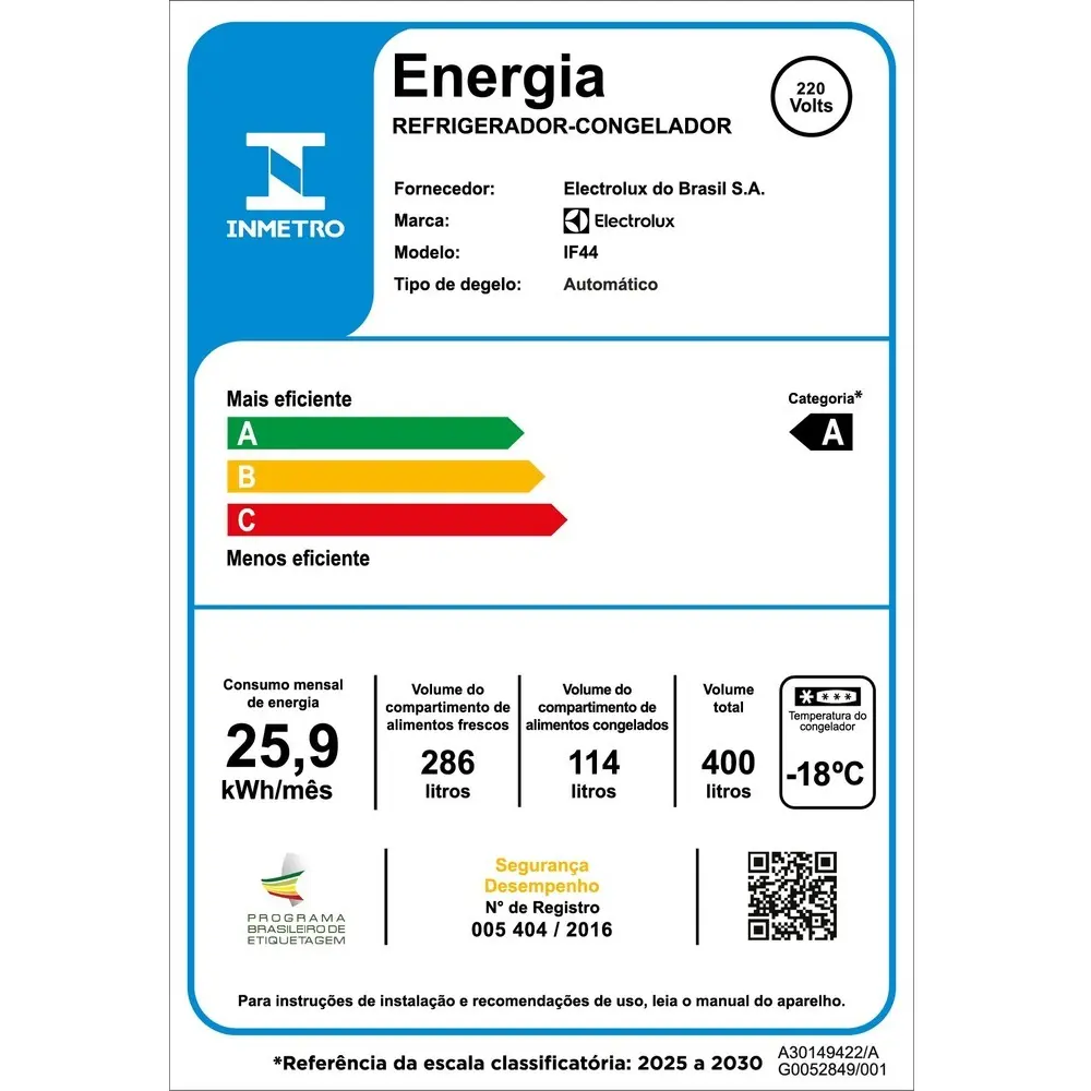 Geladeira Electrolux Frost Free Duplex IF44 400L 2 Portas Branca, , large image number 7