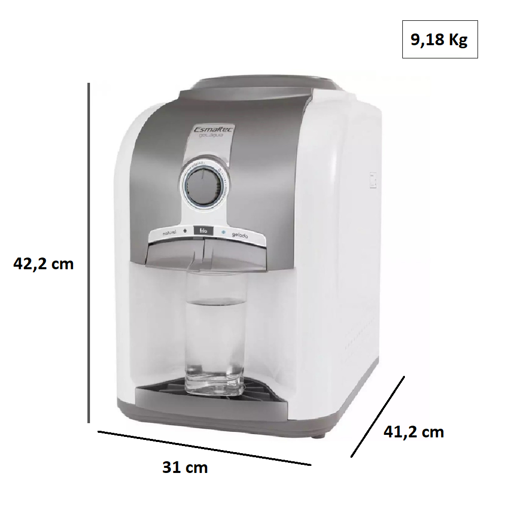 Bebedouro de &Aacute;gua Esmaltec de Mesa Branco 220V EGM30, Branco, large image number 4