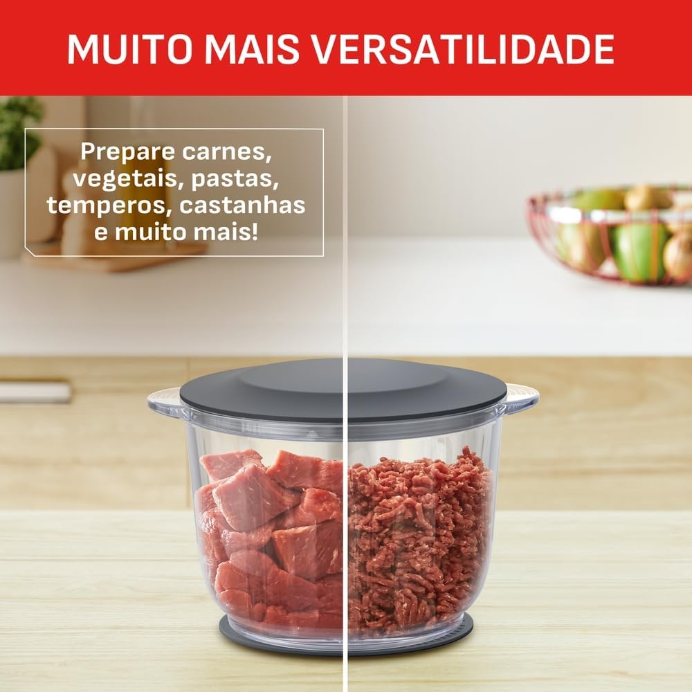 Mini Processador de Alimentos Arno Choppeo CH01 500W Cinza, , large image number 5